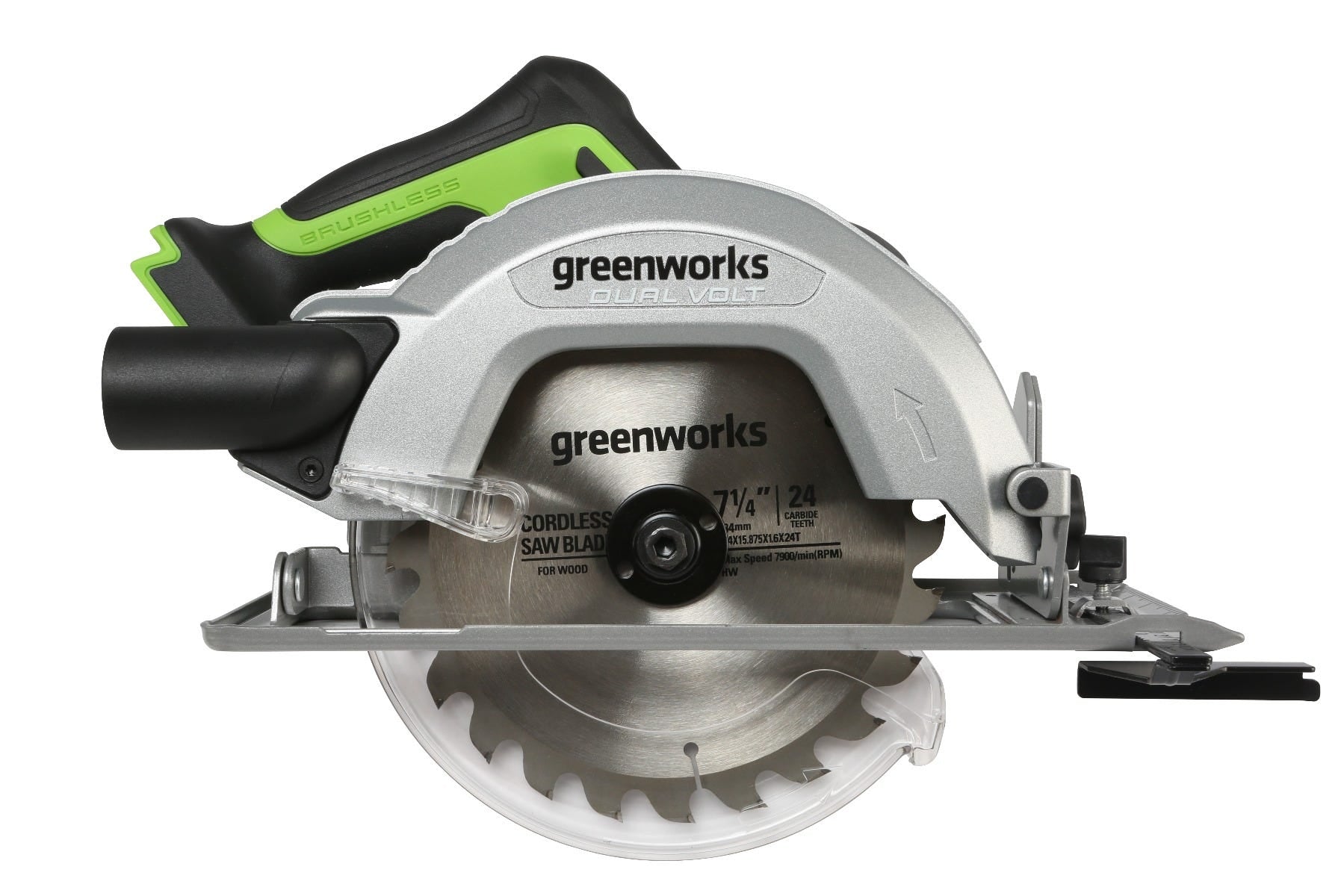 greenworkscommercial, 24CS45 Scie circulaire 7-1/4" 48V/24V Dual-Volt (outil seulement)