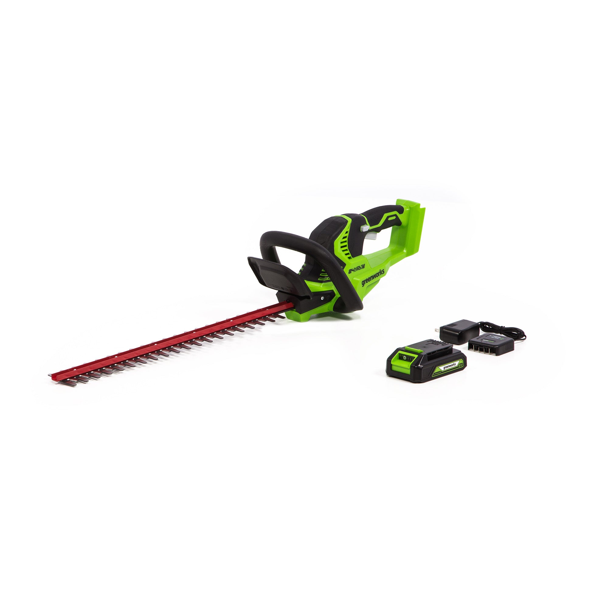 greenworkscommercial, 24H20 Taille-haie 22" 24-Volt (avec batterie et chargeur)