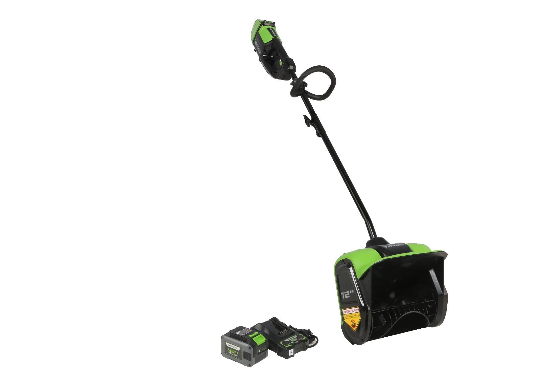 greenworkscommercial, 48SS12 Pelle à neige sans balai 48V/24V 12" (avec batterie et chargeur)