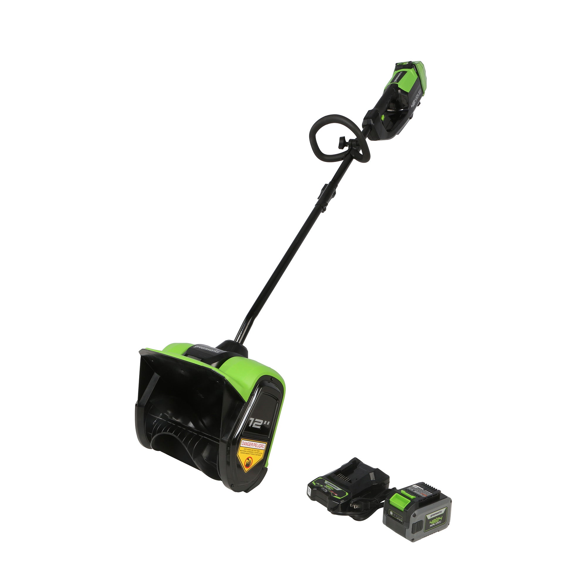 greenworkscommercial, 48SS12 Pelle à neige sans balai 48V/24V 12" (avec batterie et chargeur)