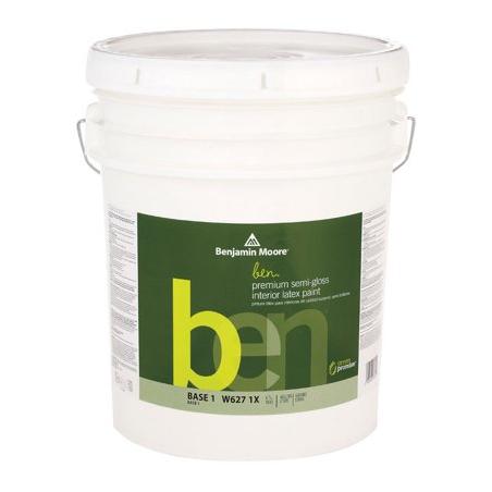 Benjamin Moore, 5 GAL ben Peinture d'intérieur au latex acrylique et apprêt - fini semi-lustré