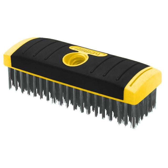 Outils Allway, 6X19 Sg Brosse métallique en acier au carbone - Bloc de brosse à récurer, étiqueté