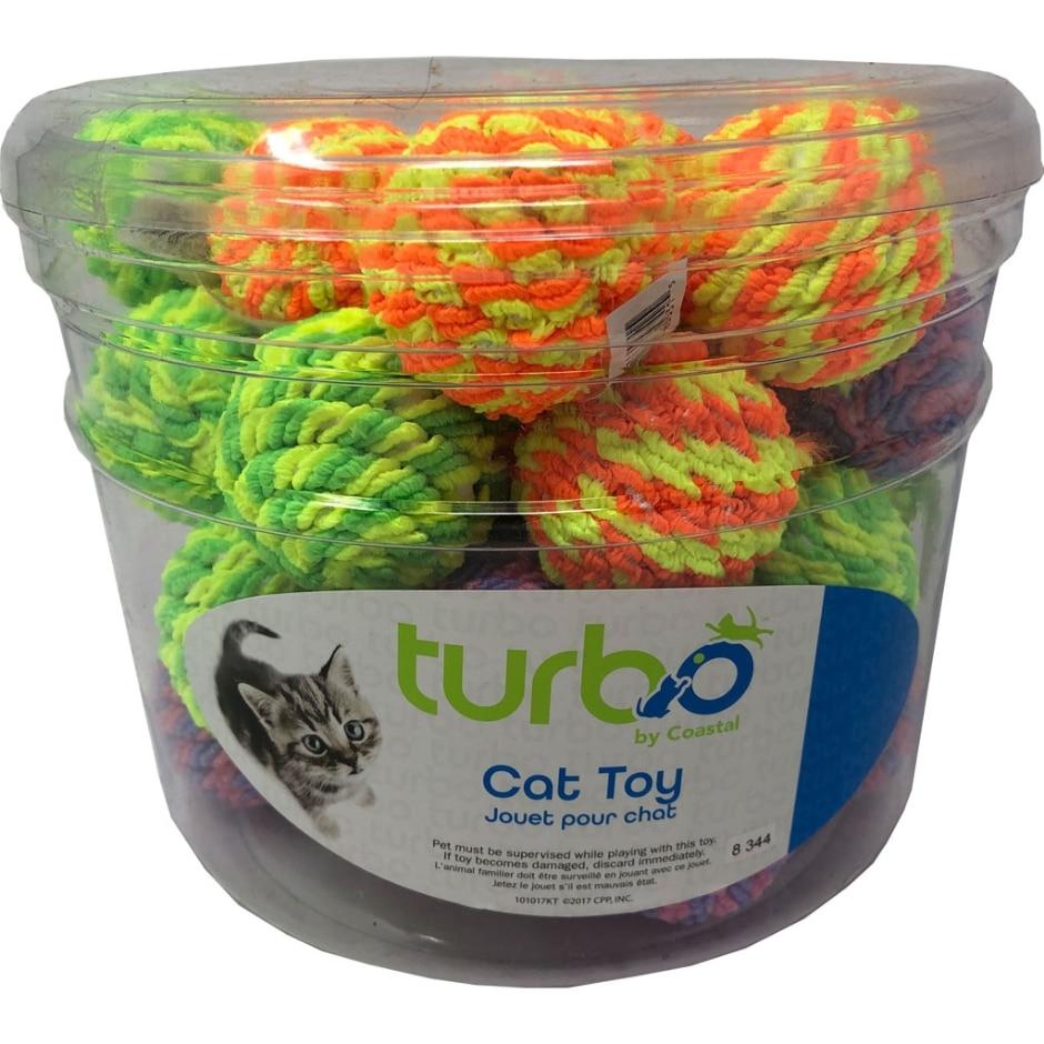 TURBO, BOÎTE DE JOUETS POUR CHATS TURBO BALLES À HOCHET