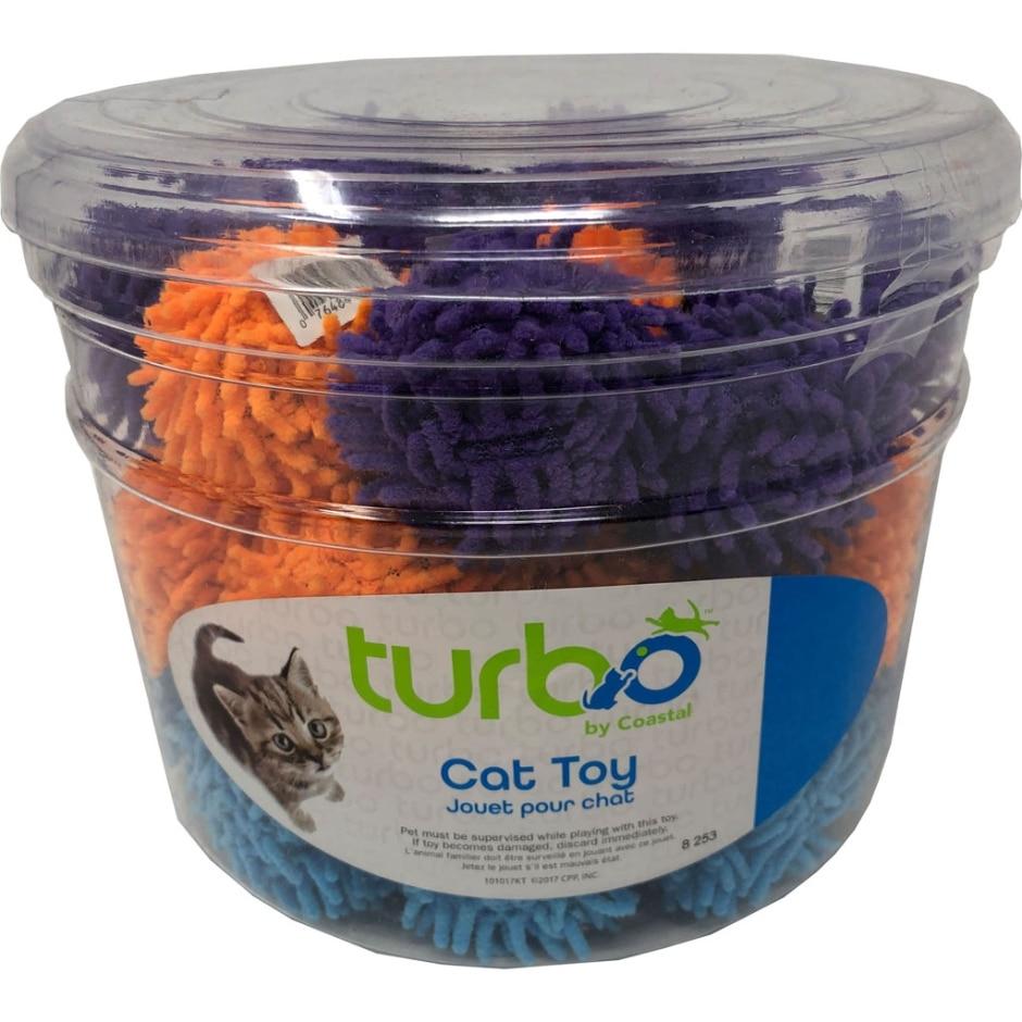 TURBO, BOÎTE DE JOUETS POUR CHATS TURBO BALLES DE VADROUILLE