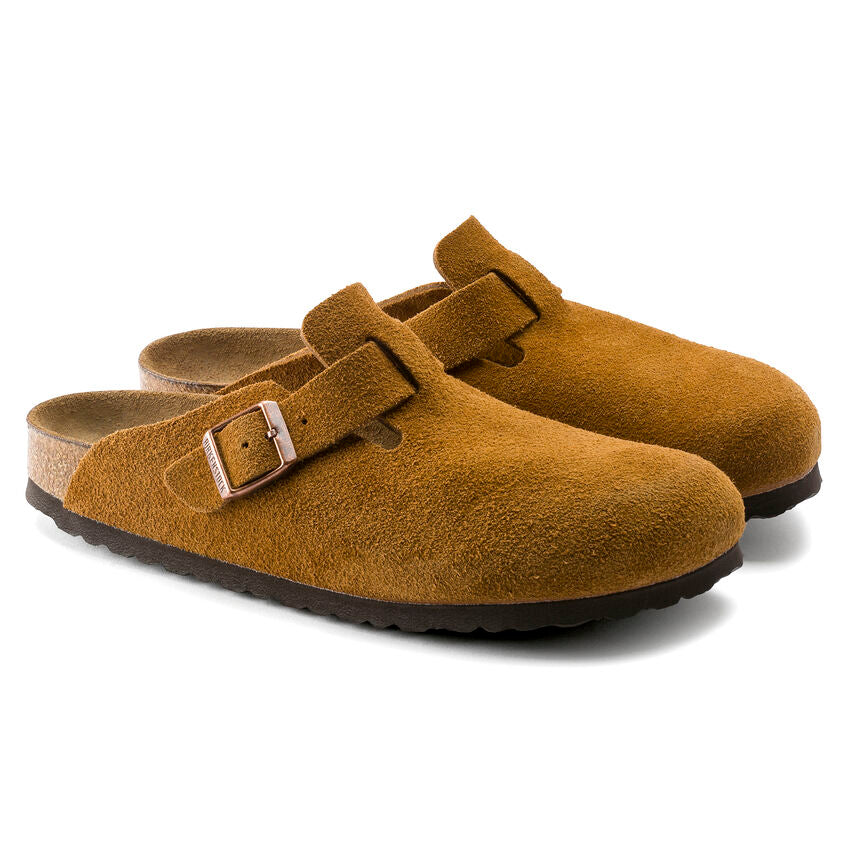 Birkenstock, Boston Soft Footbed Suede Leather Shoe