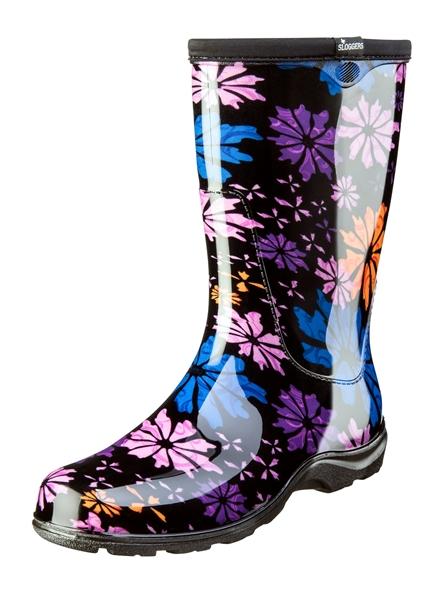 Sloggers, Bottes de pluie et de jardin Sloggers pour femmes, motif Flower Power