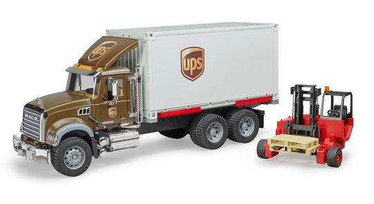 Bruder, Chariot élévateur à fourche Mack Granite Ups Logistics