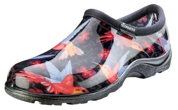 Sloggers, Chaussures confort imperméables Sloggers pour femme, motif rouge colibri