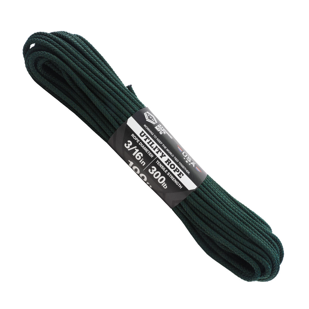 Corde Atwood, Corde utilitaire 3/16inx100ft **Diverses couleurs**