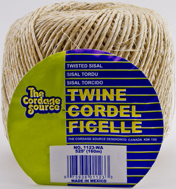 Source de cordage, FICELLE 525FT SISAL BUNDLING