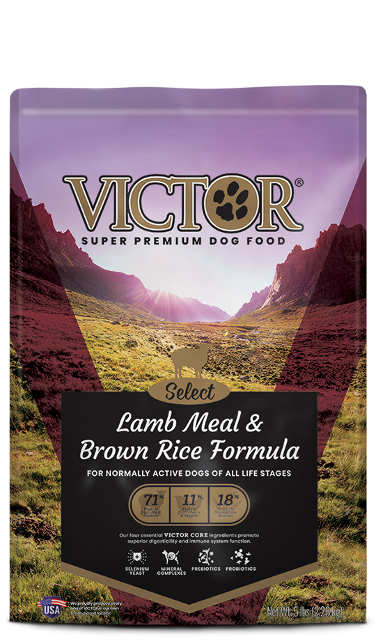 Victor, Formule Victor à base de farine d'agneau et de riz brun