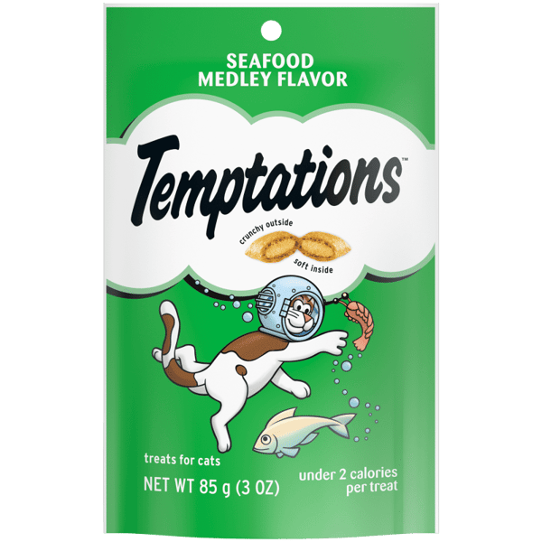 TEMPTATIONS, Friandises pour chats Temptations Seafood Medley Flavor