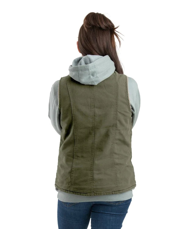 Berne, Gilet de canard Softstone pour femmes, doublé en sherpa