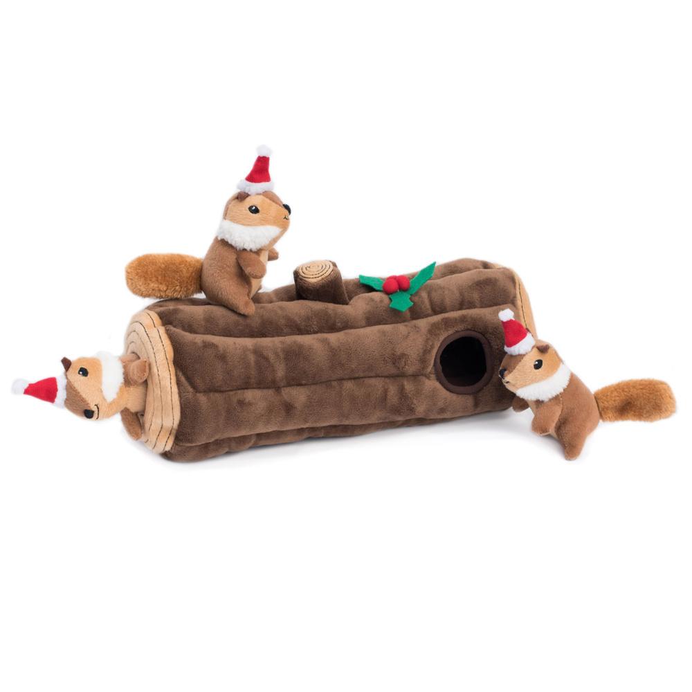 ZippyPaws, Jouet pour chien ZippyPaws Holiday Burrow Yule Log Puzzle