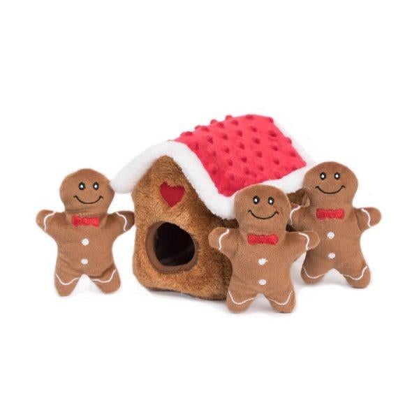 ZippyPaws, Jouet pour chien ZippyPaws Holiday Zippy Burrow Gingerbread House Hide and Seek Puzzle