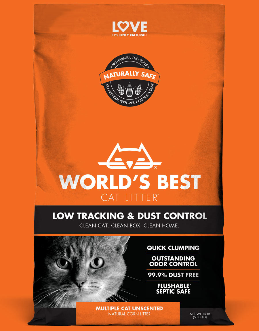 Le meilleur du monde, Litière pour chat World's Best Litter Low Tracking & Dust Control (Litière pour chat avec peu de traces et de poussière)