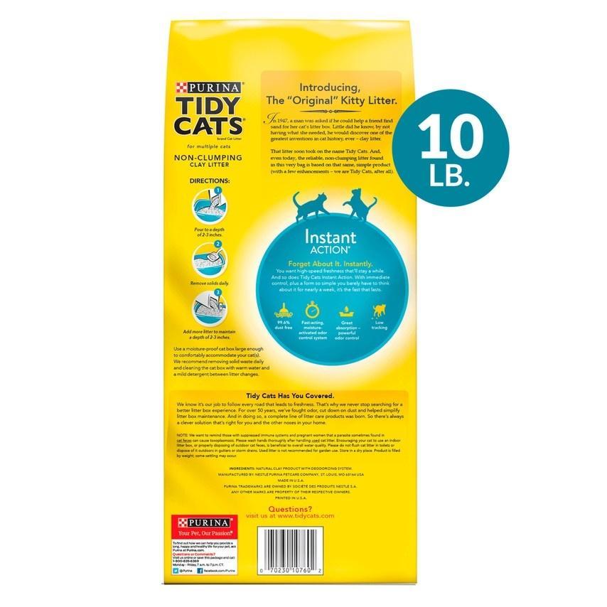 Chats bien rangés, Litière pour chats Tidy Cats Non Clumping Instant Action Immediate Odor Control