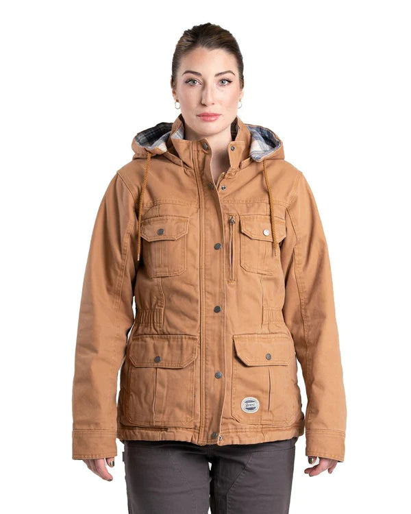 Berne, Manteau Vintage Washed Duck Barn Coat pour femme