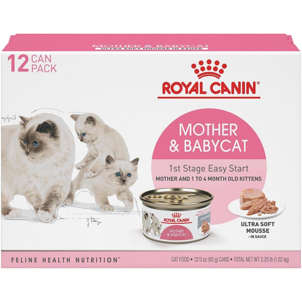 Royal Canin, Royal Canin Feline Health Nutrition Mother & Babycat Ultra Soft Mousse in Sauce nourriture en boîte pour chats