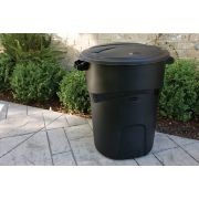 RUBBERMAID, Rubbermaid Roughneck™ Non-Wheeled Trash Can, 32 Gallon Black (poubelle à roulettes)