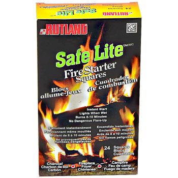 RUTLAND, Rutland 50C Safe Lite Fire Starter Squares ~ 24 Squares/24 Boîtes