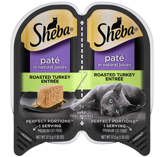 Sheba, SHEBA® PERFECT PORTIONS™ Premium Paté Entrée Dinde Rôtie