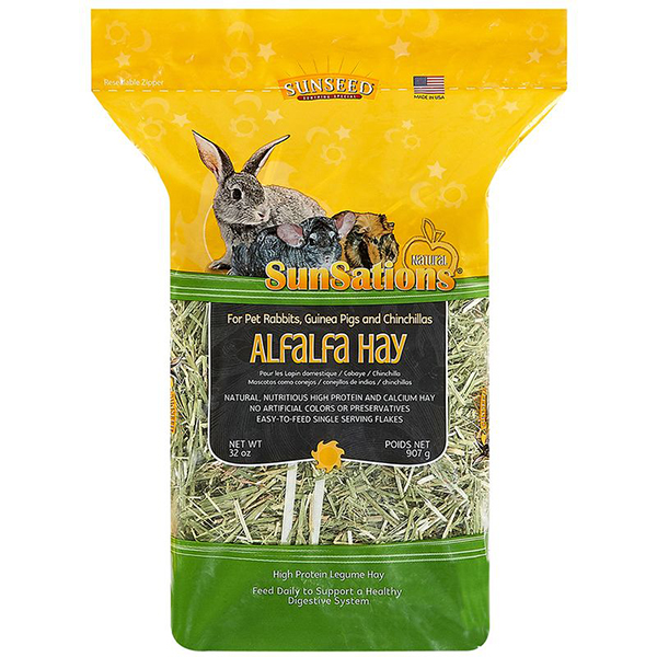 SUNSEED, SUN SEED SUNSATIONS NATURAL ALFALFA HAY