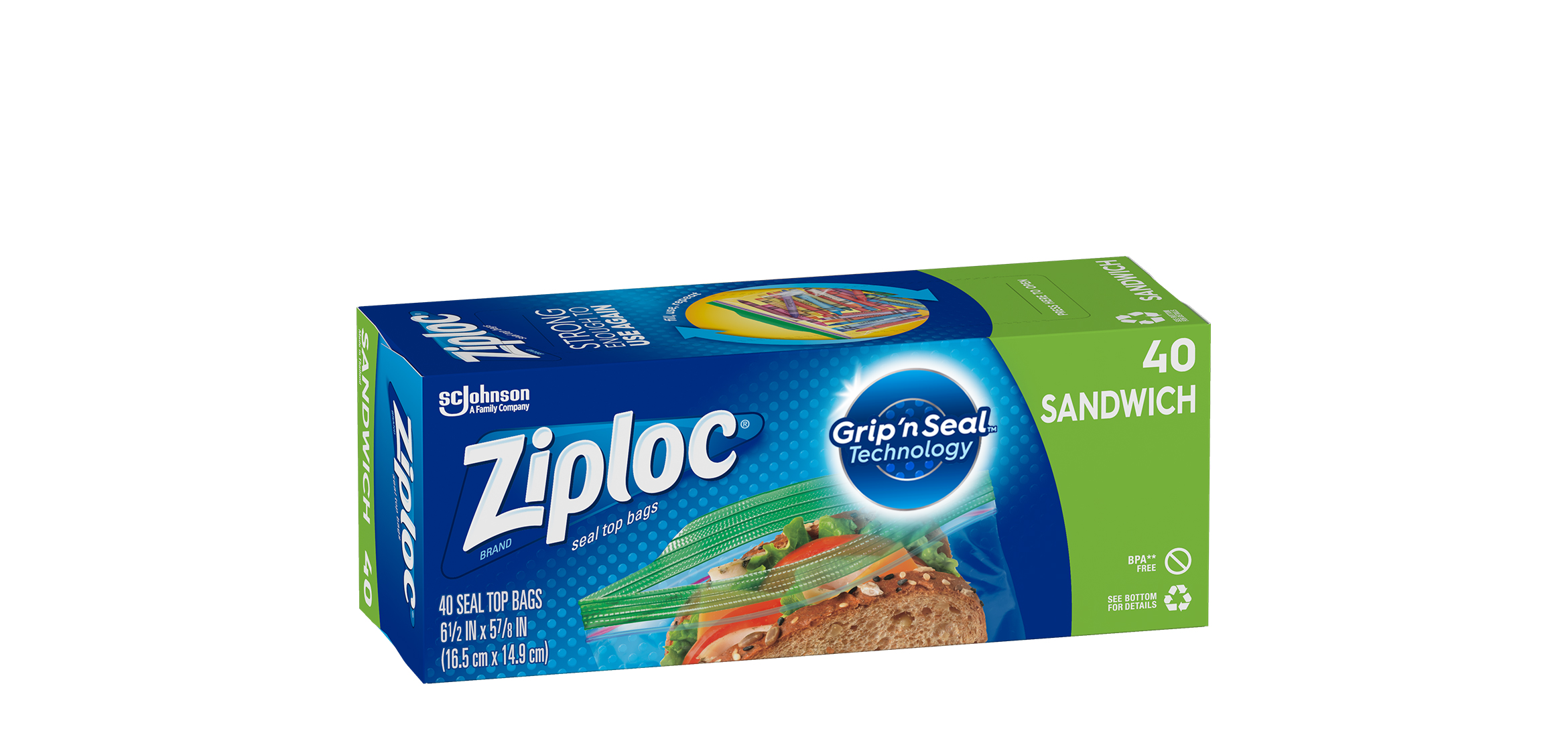 Ziploc, Sacs à sandwich ZIPLOC