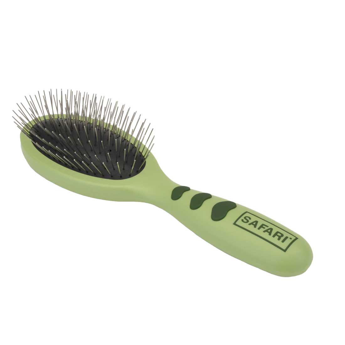 Produits pour animaux de compagnie, Safari Wire Pin Brush With Plastic Handle (Brosse à épingles en fil métallique avec manche en plastique)