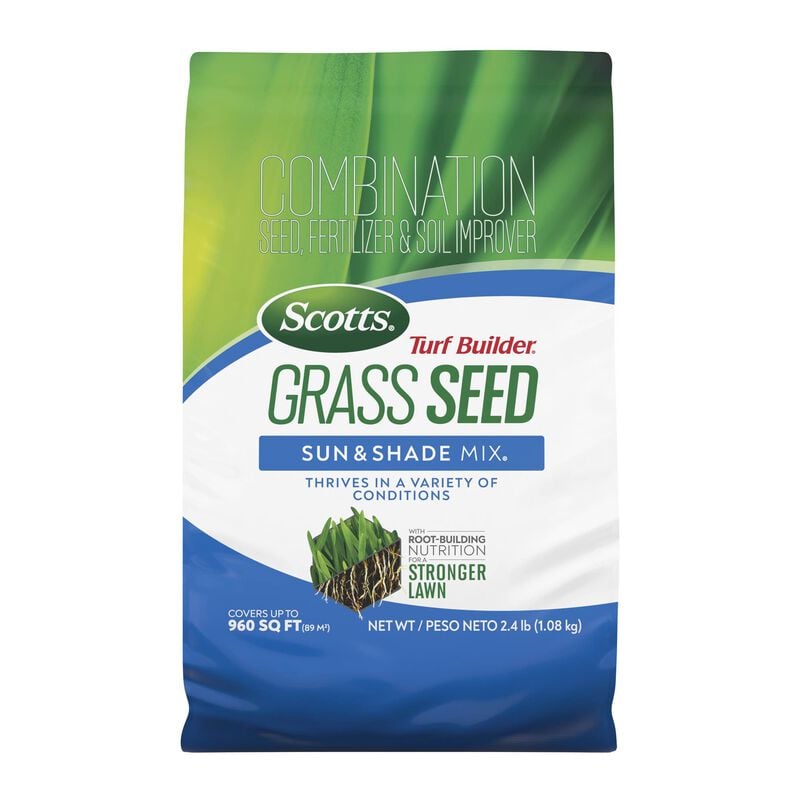 Écosse, Scotts® Turf Builder® Semence à gazon Mélange soleil et ombre® 2.4 lbs