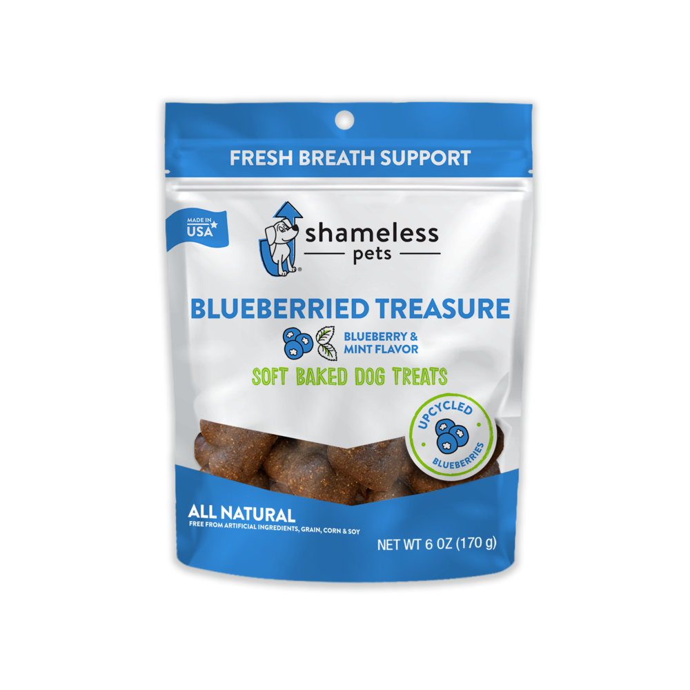 Animaux de compagnie éhontés, Shameless Pets Blueberried Treasure Soft Baked Dog Treats (friandises molles pour chiens)