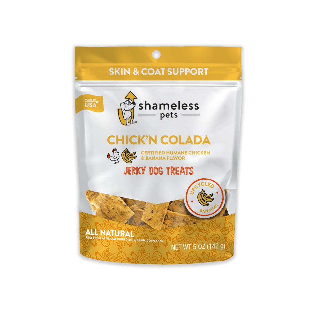 Animaux de compagnie, Shameless Pets Chick'n Colada Jerky Bites