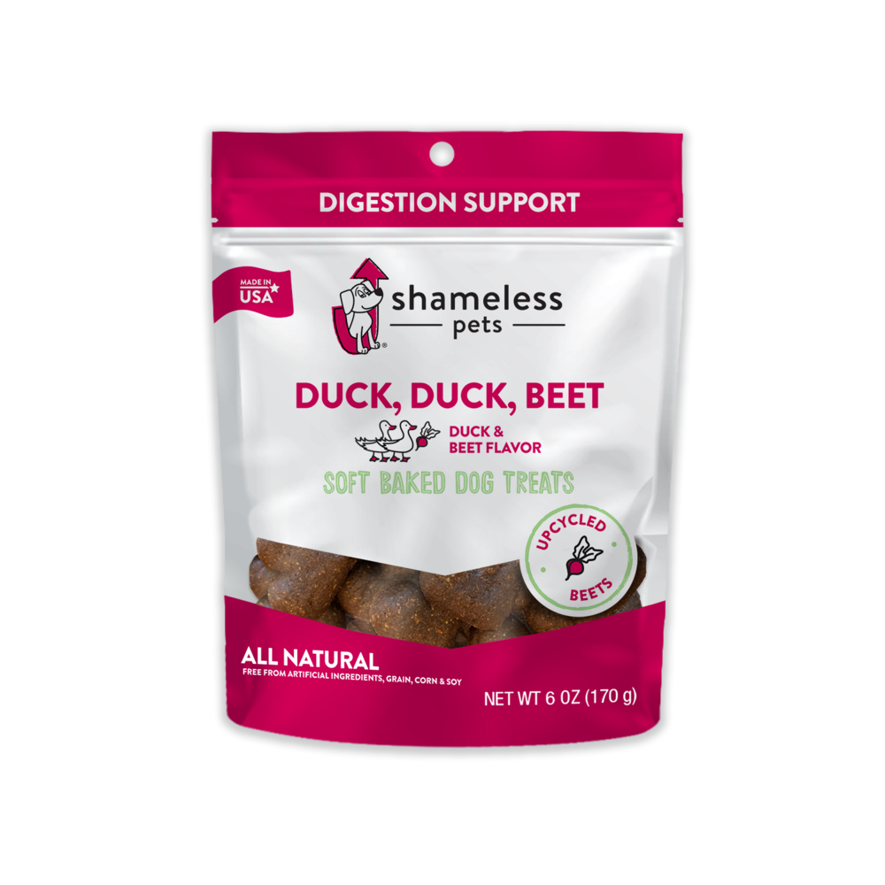 Animaux de compagnie, Shameless Pets Duck, Duck, Beet Soft Baked Dog Treats (friandises molles pour chiens)