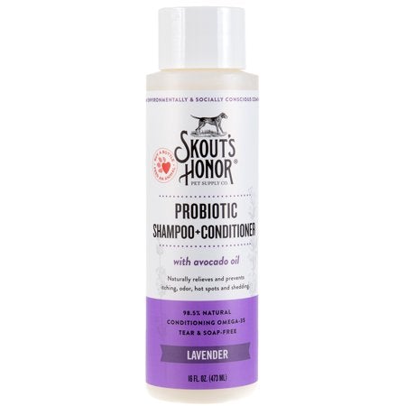 L'honneur de Skout, Skout's Honor SHAMPOOING PROBIOTIQUE + CONDITIONNEUR POUR CHIENS ET CHATS