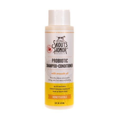 L'honneur de Skout, Skout's Honor SHAMPOOING PROBIOTIQUE + CONDITIONNEUR POUR CHIENS ET CHATS