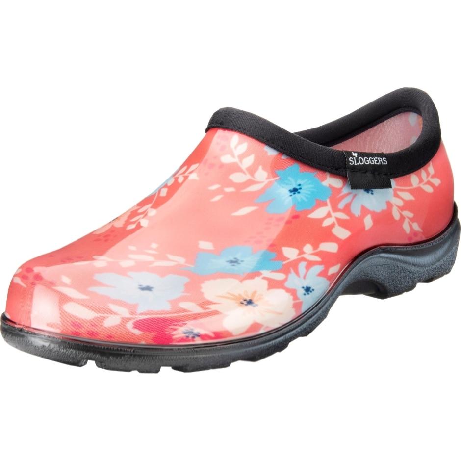 Sloggers, Sloggers Chaussures de confort imperméables pour femmes, design floral et corail