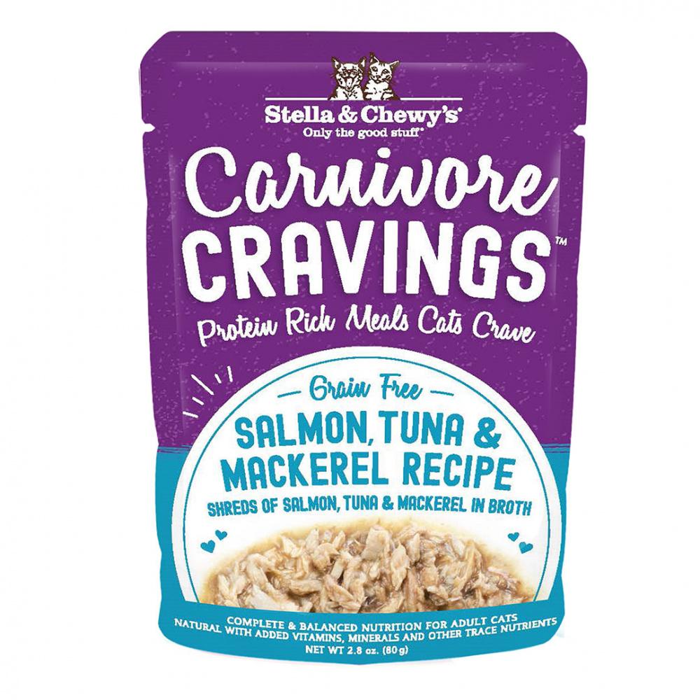 Stella & Chewy's, Stella & Chewy's Carnivore Cravings Salmon, Tuna & Mackerel Recipe Wet Cat Food (nourriture humide pour chats)