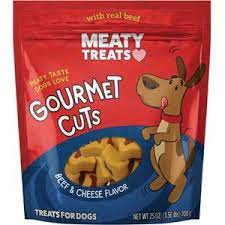 Moulins Sunshine, Sunshine Mills Meaty Treats Mini Dogs Beef & Cheese Flavor Soft & Chewy Dog Treats (friandises molles et faciles à mâcher)