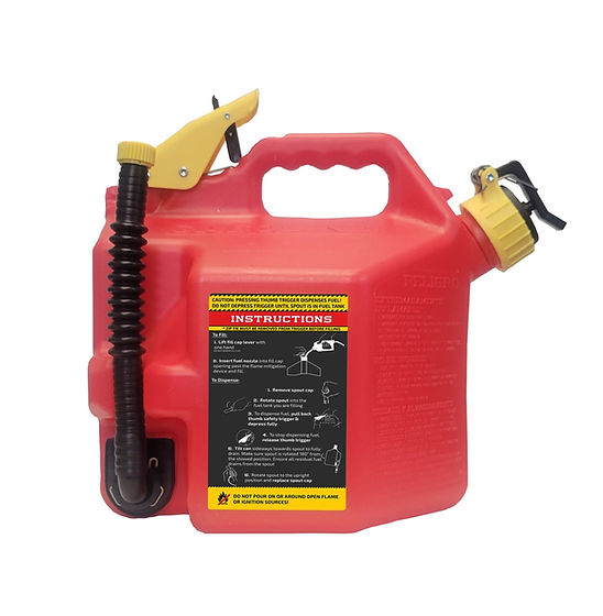 SureCan, SureCan 2+ Gallon Gasoline Type II Safety Can, Rouge