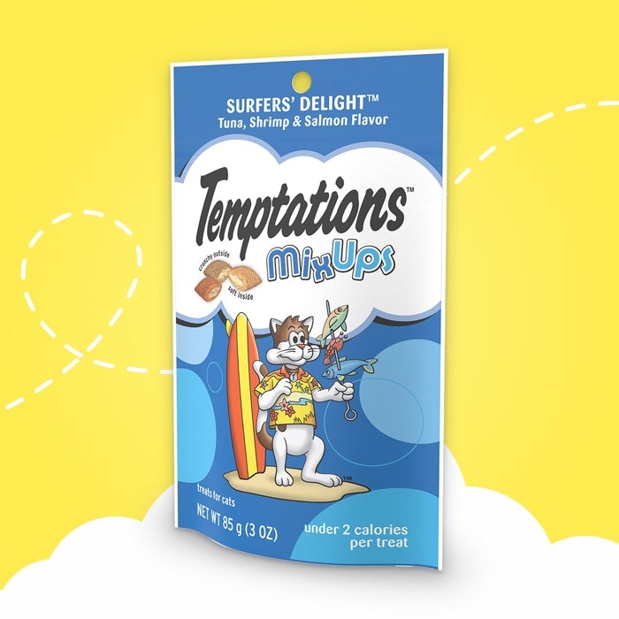 TEMPTATIONS, TEMPTATIONS™ MixUps SURFER'S DELIGHT™ Gâteries pour chats