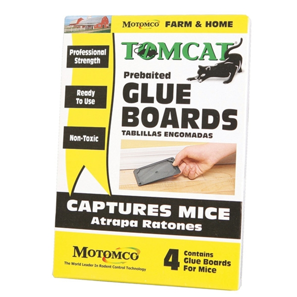 Motomco, TOMCAT PLANCHES DE COLLE PRÉ-APPÂTÉES 4 PACKS