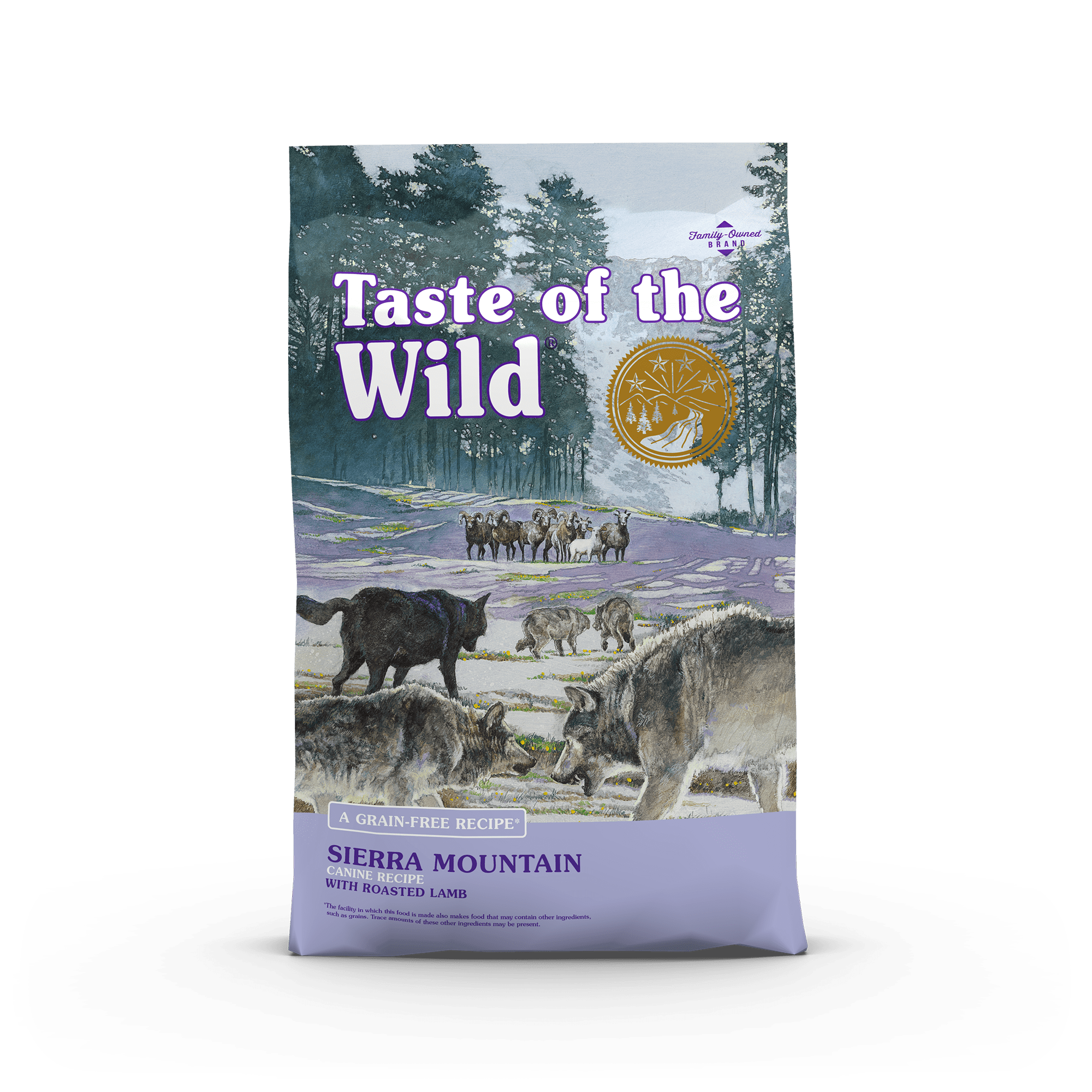 Le goût de la nature, Taste Of The Wild Sierra Mountain Canine Recipe avec de l'agneau rôti