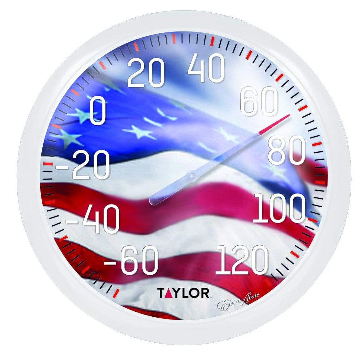 Taylor, Taylor Thermomètre à cadran 13.25" drapeau américain