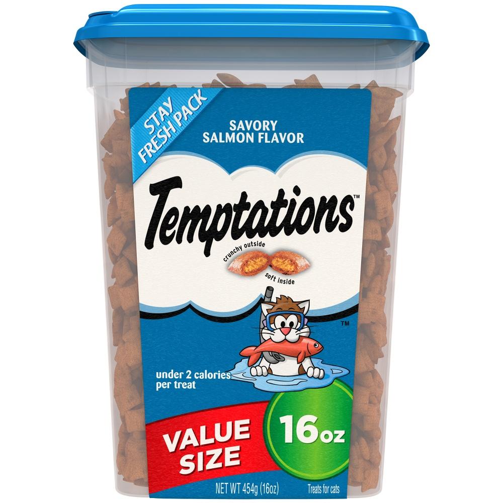 TEMPTATIONS, Temptations Savory Salmon Flavor Cat Treats (friandises pour chats)