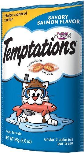 TEMPTATIONS, Temptations Savory Salmon Flavor Cat Treats (friandises pour chats)