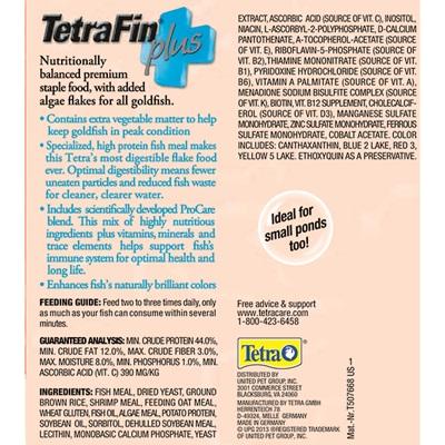 Tetra, TetraFin Plus Goldfish Flakes