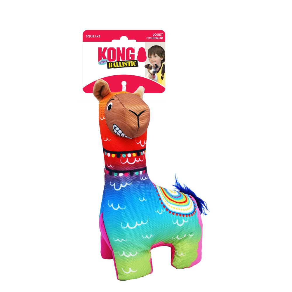 La société Kong, The KONG Company Ballistic® Vibez Llamas Assorted