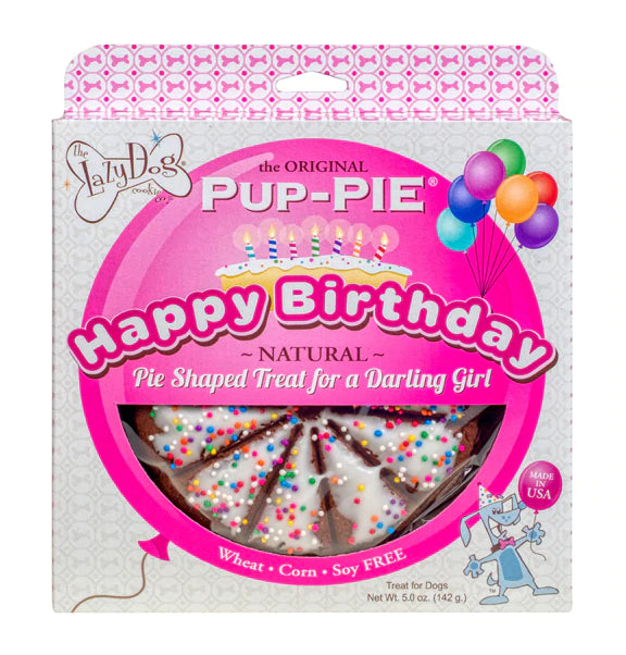 Lazy Dog Cookie Co., The Lazy Dog Cookie Co Happy Birthday for a Darling Girl Pup-PIE (Joyeux anniversaire pour une fille adorable)