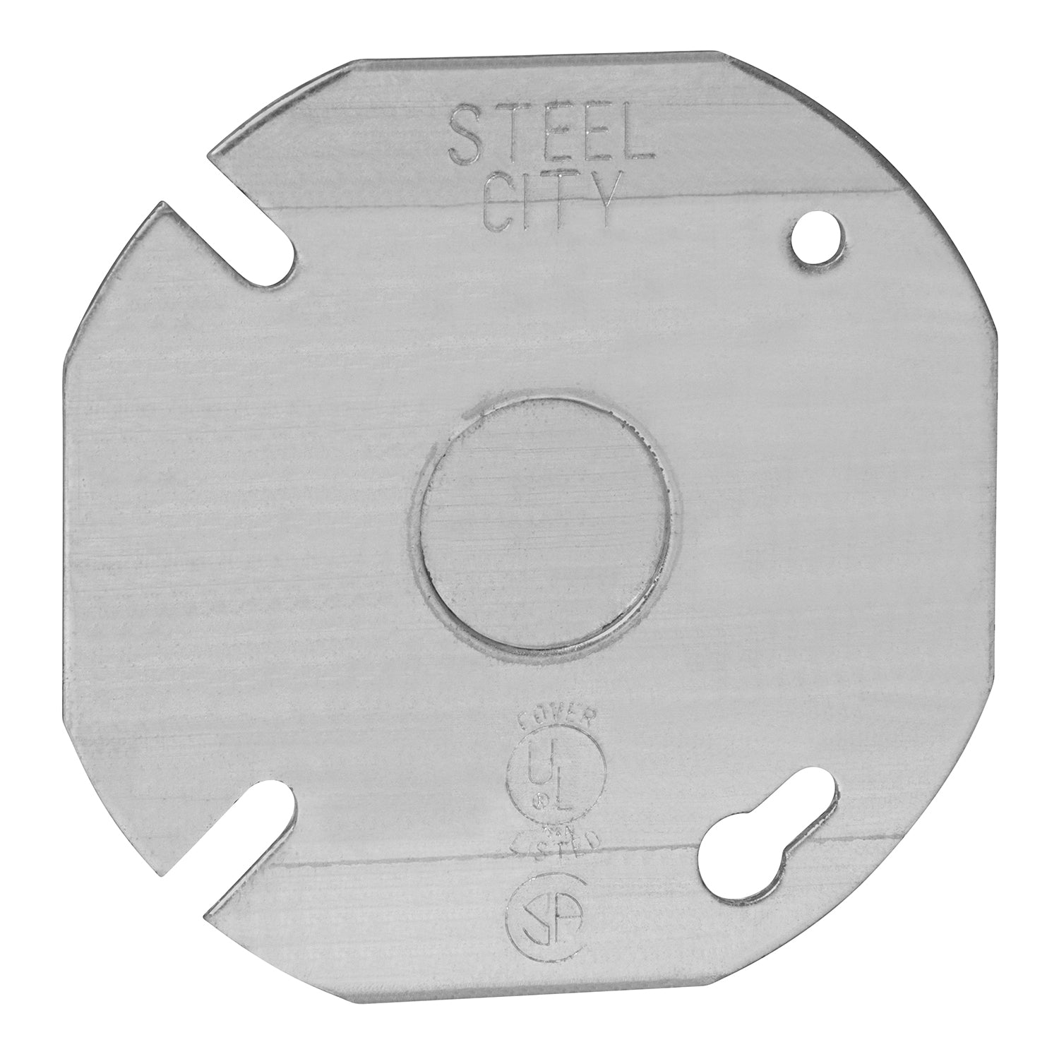 Thomas & Betts, Thomas & Betts Steel City 1/2" Couvercle plat pour boîte octogonale