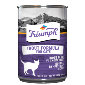 Triomphe, Triumph Trout Formula Croquettes pour chat en boîte